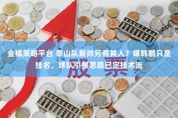 金橘策略平台 泰山队新帅另有其人?曝韩鹏只是挂名,球队引援思路已定技术流